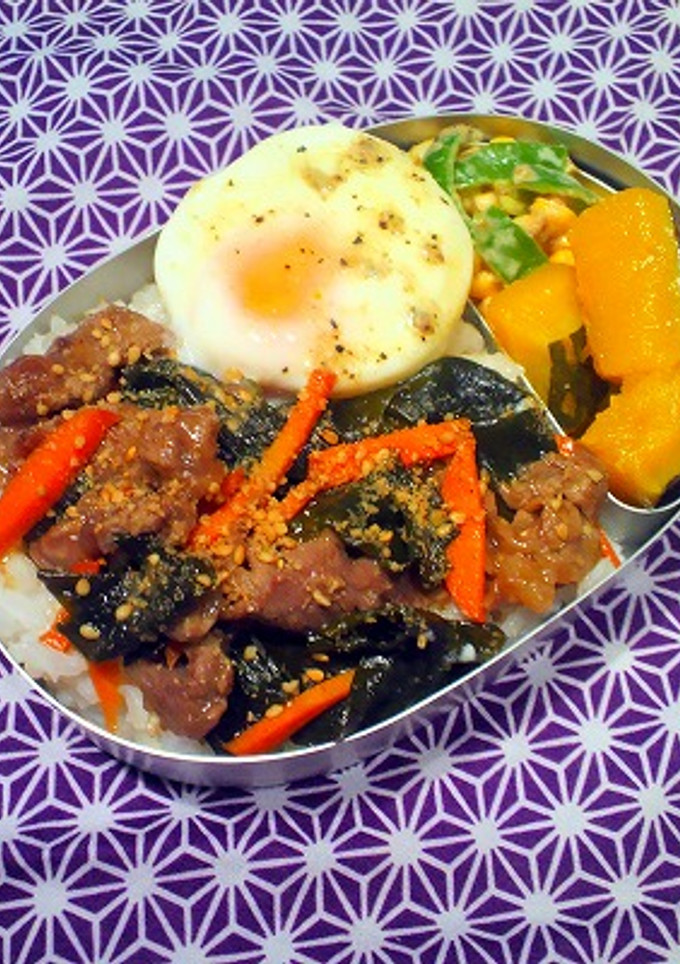 牛肉とワカメの青じそ風味炒め-レシピのメイン写真