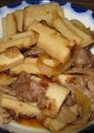 ちくわと豚肉の煮物風-レシピのメイン写真