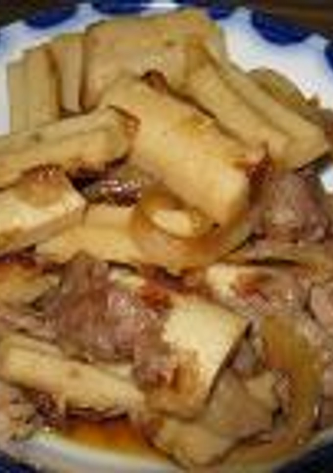 ちくわと豚肉の煮物風-レシピのメイン写真