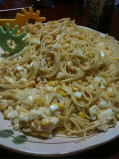 半熟タマゴのタルタルソースパスタ-レシピのメイン写真