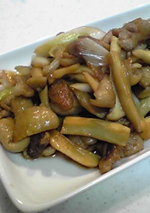 鶏皮とネギの甘辛炒め～Autumn～-レシピのメイン写真