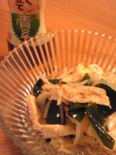 蒸し鶏とわかめのサラダ-レシピのメイン写真