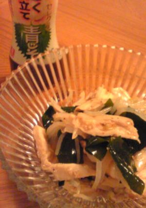 蒸し鶏とわかめのサラダ-レシピのメイン写真