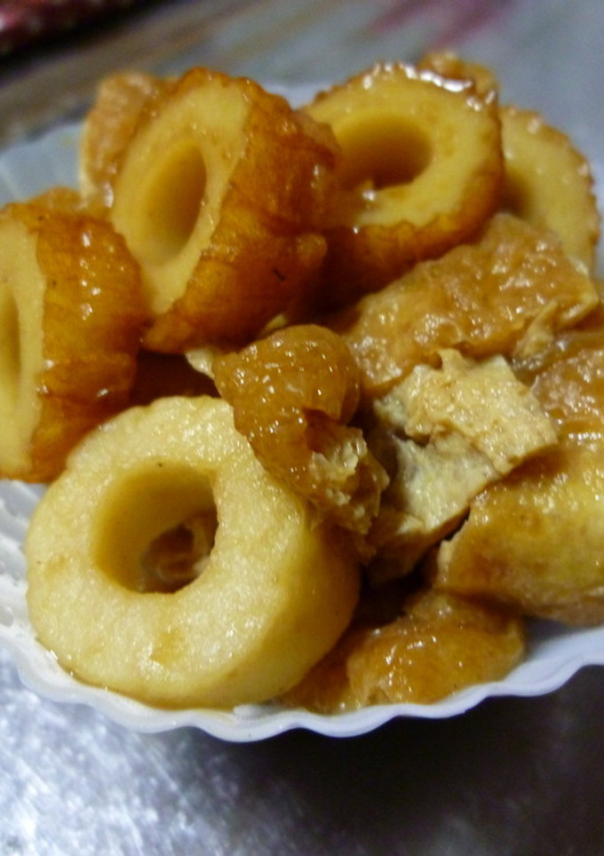 お弁当に！ちくわと油揚げの煮物-レシピのメイン写真