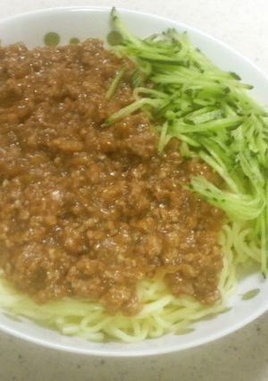 ジャージャー麺風肉味噌,丼にもなるよ-レシピのメイン写真