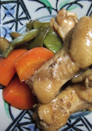 コクあり☆鶏手羽とごぼうの甘辛煮-レシピのメイン写真