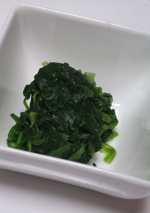 ルクエで☆ほうれん草のおひたし-レシピのメイン写真