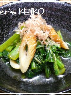 【農家のレシピ】小松菜とちくわの煮びたし-レシピのメイン写真