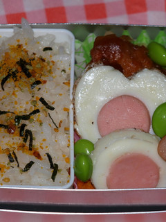 お弁当に!ピンクの目玉焼き-レシピのメイン写真