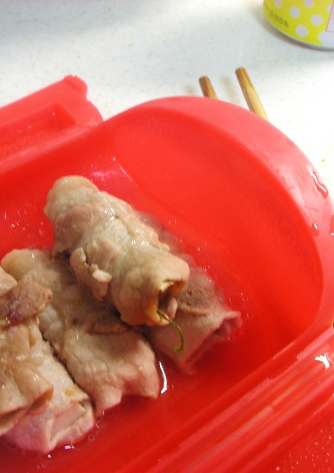 【ルクエ】豚肉のエリンギ巻き梅しそ風味-レシピのメイン写真