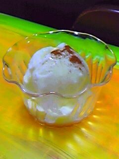 桃とシナモンのアイスクリーム-レシピのメイン写真