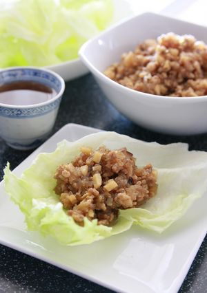 豚挽き肉のレタス包み-レシピのメイン写真