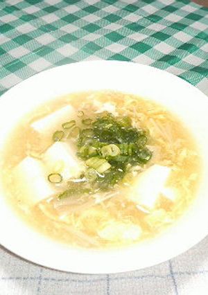 あつあつ！豆腐の中華スープ-レシピのメイン写真