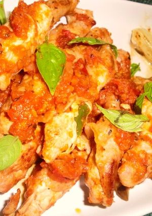 トマトソース　DE　野菜の肉巻き♪-レシピのメイン写真