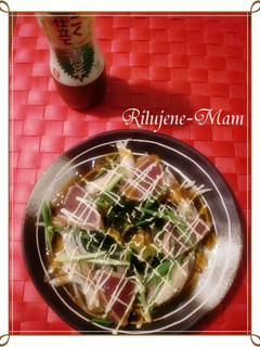 鰹のたたきde海藻カルパッチョ仕立て-レシピのメイン写真