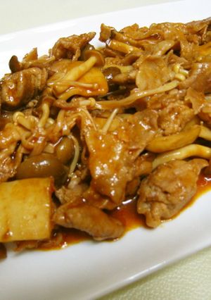 豚肉とキノコのコチジャン炒め-レシピのメイン写真
