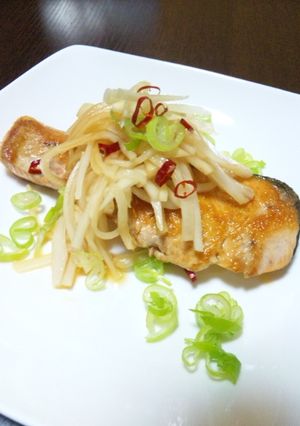 鮭の大根サラダのっけ-レシピのメイン写真