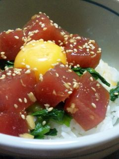 まぐろとニラの丼-レシピのメイン写真