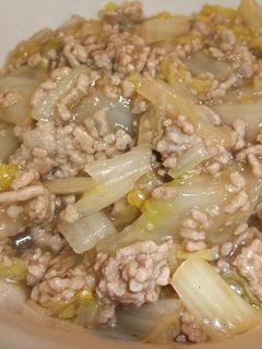 豚ひき肉と白菜の簡単あんかけ♪-レシピのメイン写真