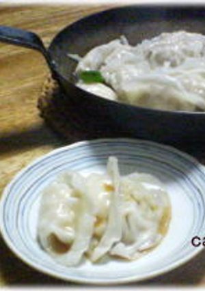 かんたんエビ餃子をドレッシングで-レシピのメイン写真
