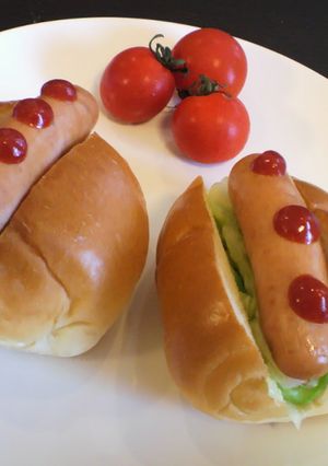 寝坊した日の朝食♡小さなホットドック♪-レシピのメイン写真
