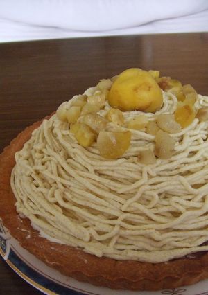私が食べたかったモンブランタルト。栗。-レシピのメイン写真
