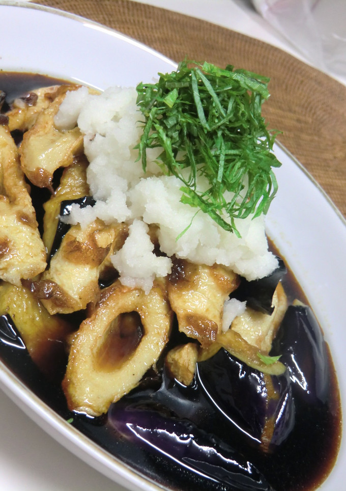 活焼ちくわと茄子の揚げびたし-レシピのメイン写真