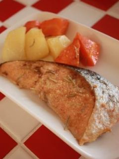 サーモン&じゃがいも✿ローズマリー焼き♡-レシピのメイン写真