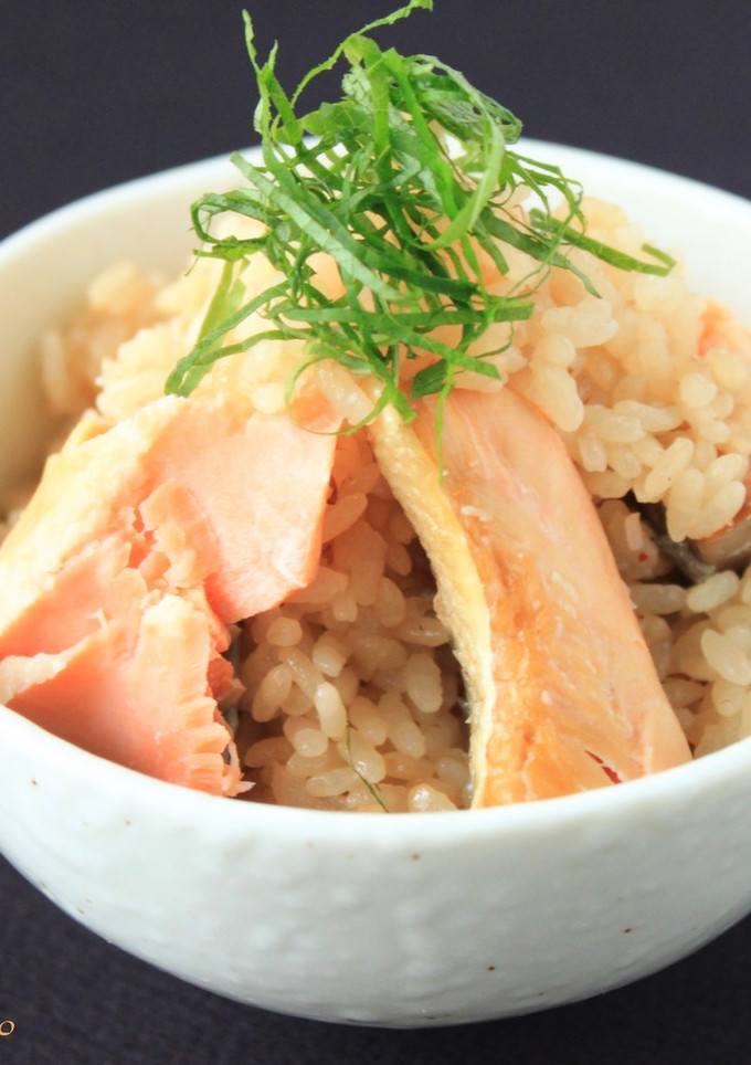 こく仕立て★鮭と青じその炊き込みご飯-レシピのメイン写真