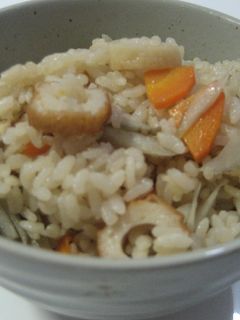 ちくわの炊きこみご飯-レシピのメイン写真