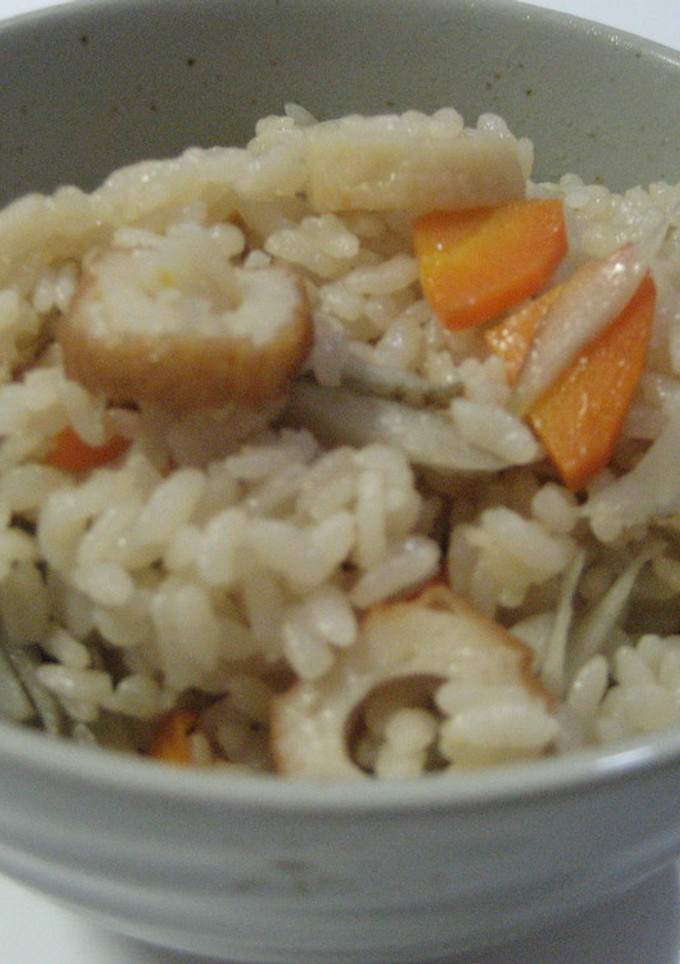 ちくわの炊きこみご飯-レシピのメイン写真