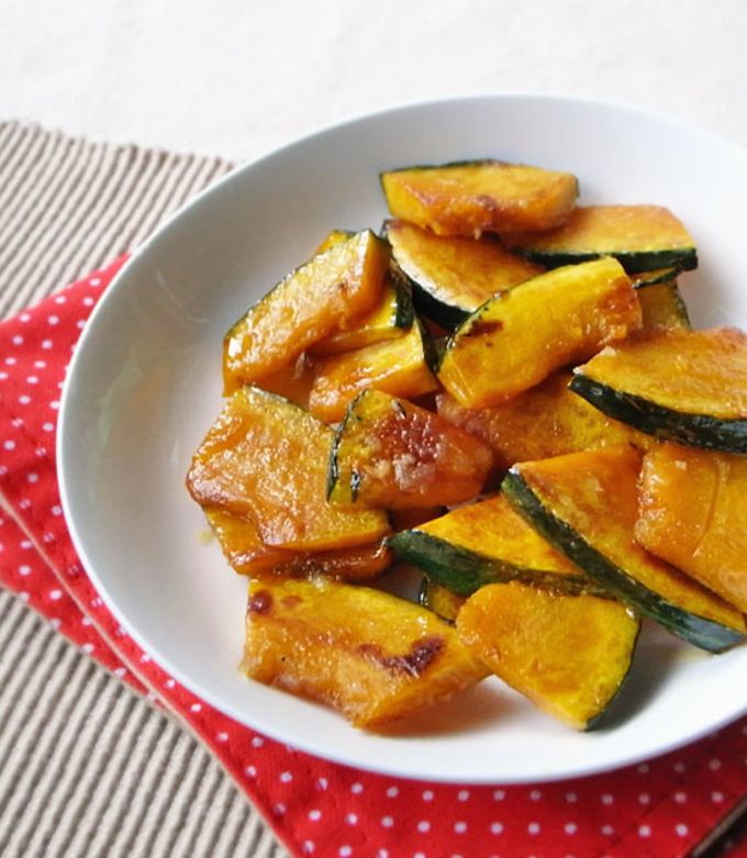 「일본 채소요리」아이들이 좋아하는♪ 호박 소금버터구이