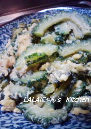 ゴーヤの玉子とじ/味噌味-レシピのメイン写真