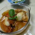 チーズ入り鶏肉のトマト煮