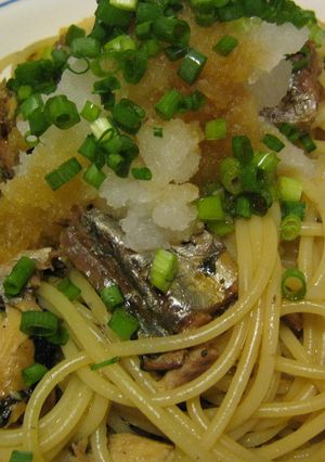 さんま缶で和風パスタ-レシピのメイン写真