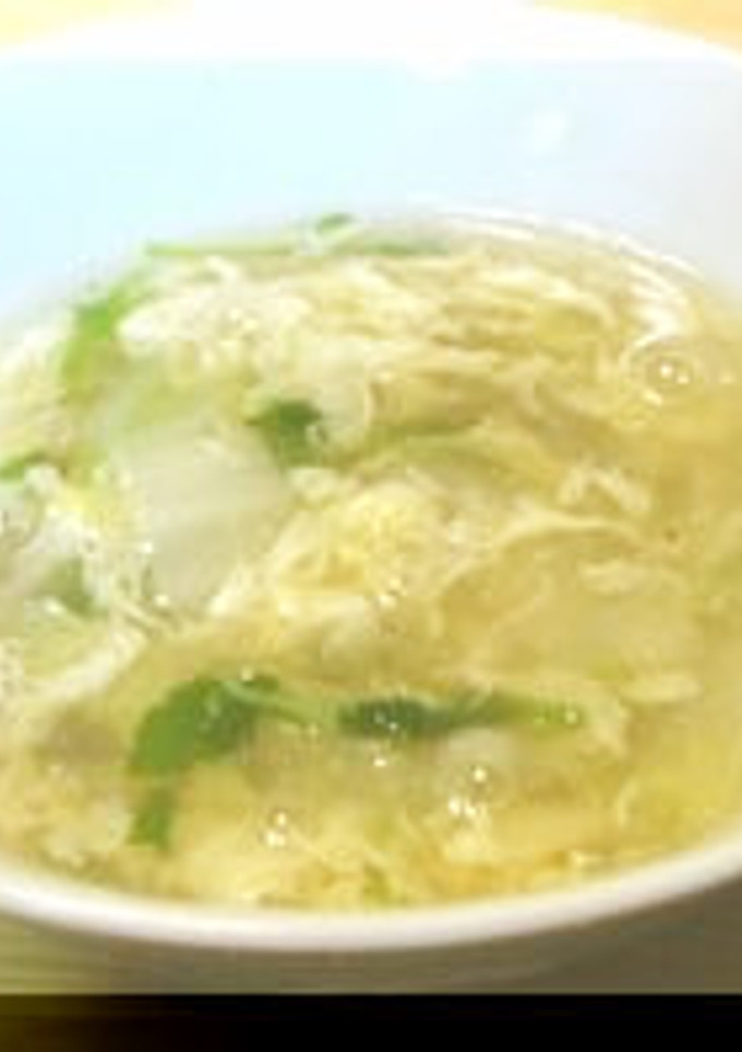 簡単～白菜と玉子のふわとろ中華スープ～-レシピのメイン写真