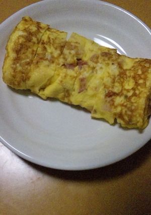 お弁当に!キャベーコン卵焼き-レシピのメイン写真