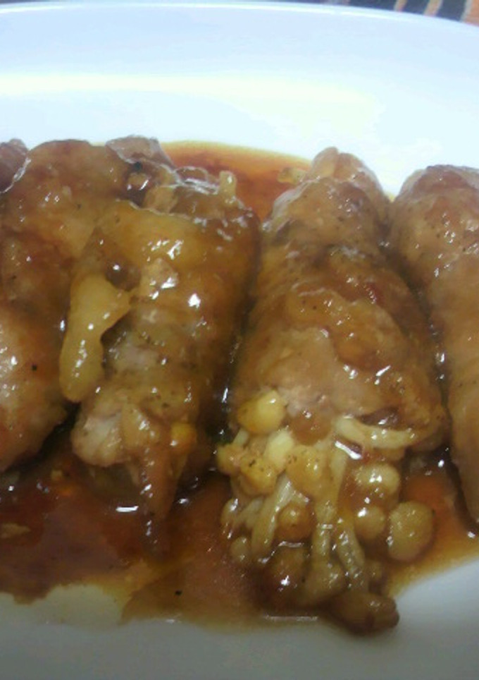 節約レシピ?! えのきの豚肉巻き-レシピのメイン写真