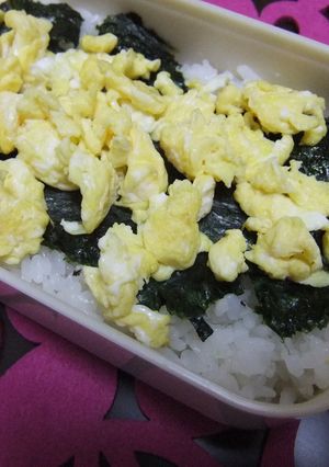 我が家ののり弁✿のりたま弁当-レシピのメイン写真