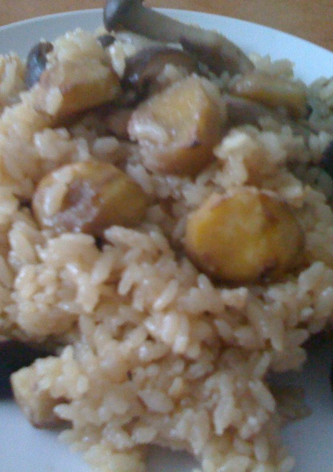 簡単、栗ご飯　with　きのこ　秋の味覚-レシピのメイン写真