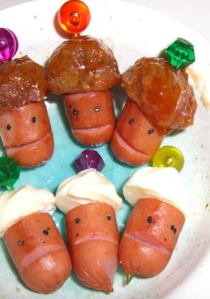 キャラ弁☆ウィンナーdeどんぐりぼうや♪-レシピのメイン写真