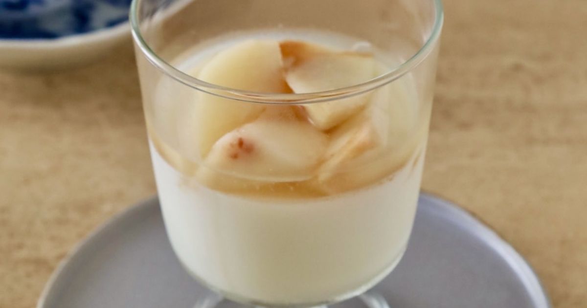 ひんやりおやつ♪桃の杏仁豆腐＊ by Keiboubou 【クックパッド】 簡単