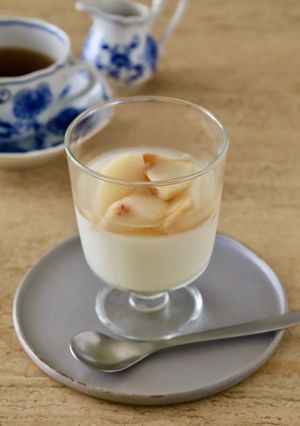 ＊ひんやりおやつ♪桃の杏仁豆腐＊-レシピのメイン写真
