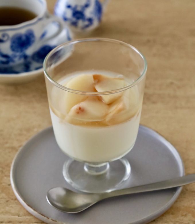 ひんやりおやつ♪桃の杏仁豆腐＊ by Keiboubou 【クックパッド】 簡単