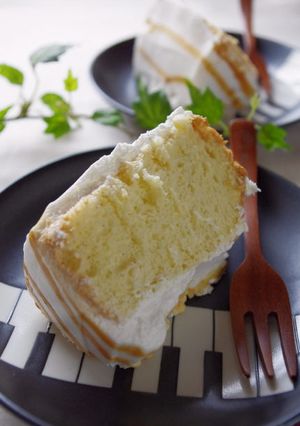 ふわふわしっとり♪バニラシフォンケーキ-レシピのメイン写真