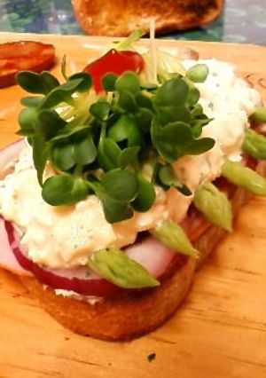 タルタル卵ハムサンド-レシピのメイン写真