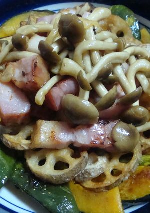 秋のほっとデコサラダ~青じそ風味~-レシピのメイン写真