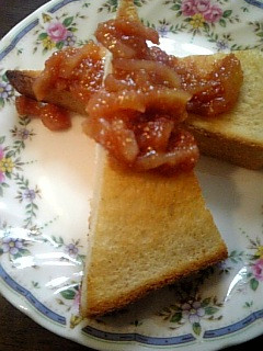 レンジで!!イチジクジャム・・トースト。-レシピのメイン写真