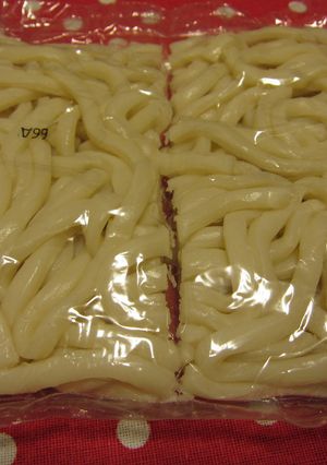 うどんを2つに☆袋はそのまま-レシピのメイン写真