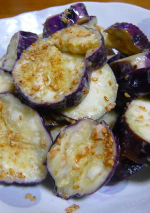 茄子だけ！レンジだけ!ナスの胡麻マヨ醤油-レシピのメイン写真
